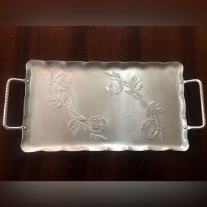 Vintage Aluminum Serving Tray.